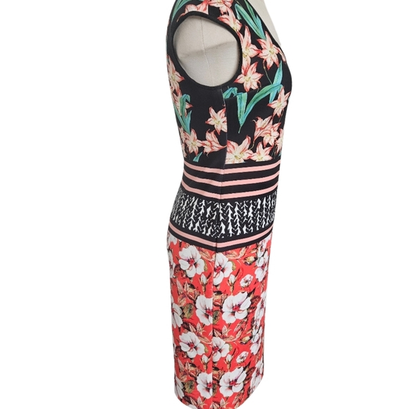 Clover Canyon Robe Sunrise  Floral Bodycon Dress - Picture 4 of 10